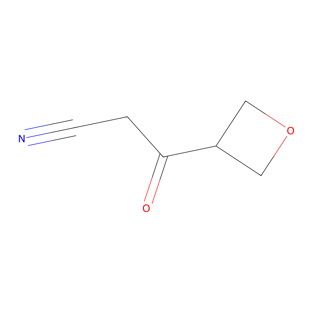 3-(Oxetan-3-yl)-3-oxopropanenitrile molecular structure, CAS 1936536-80-9