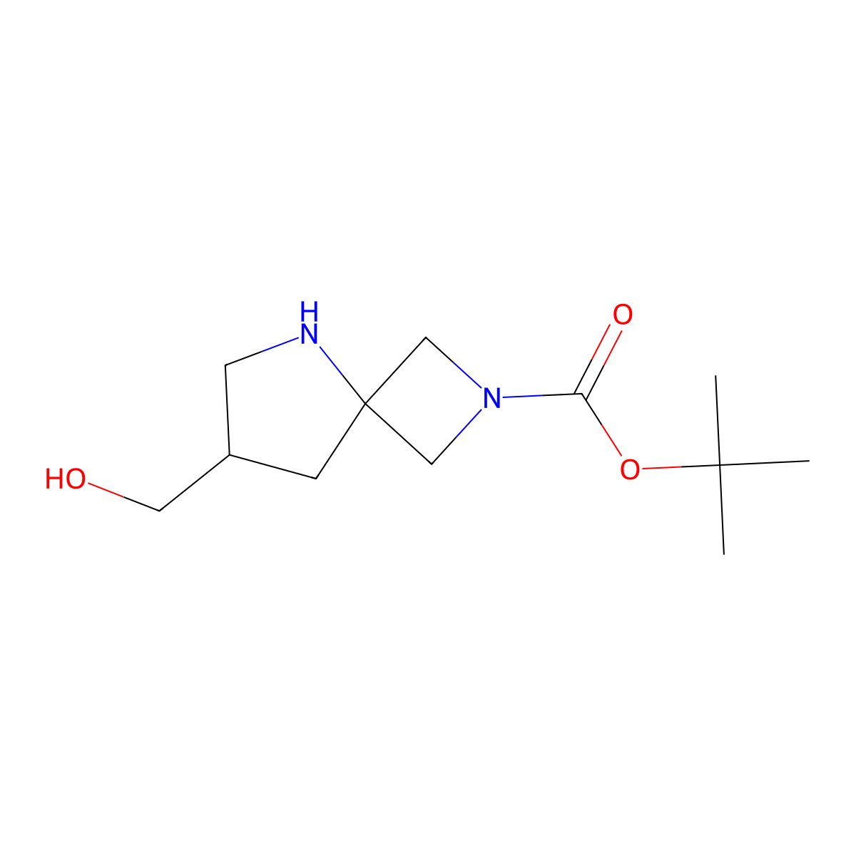 Tert-Butyl 7-(Hydroxymethyl)-2,5-Diazaspiro[3.4]Octane-2-Carboxylate molecular structure, CAS 1936549-36-8