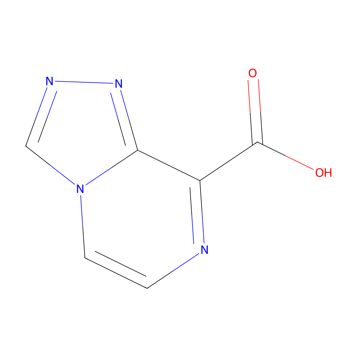 [1,2,4]Triazolo[4,3-a]pyrazine-8-carboxylic acid molecular structure, CAS 1936564-07-6