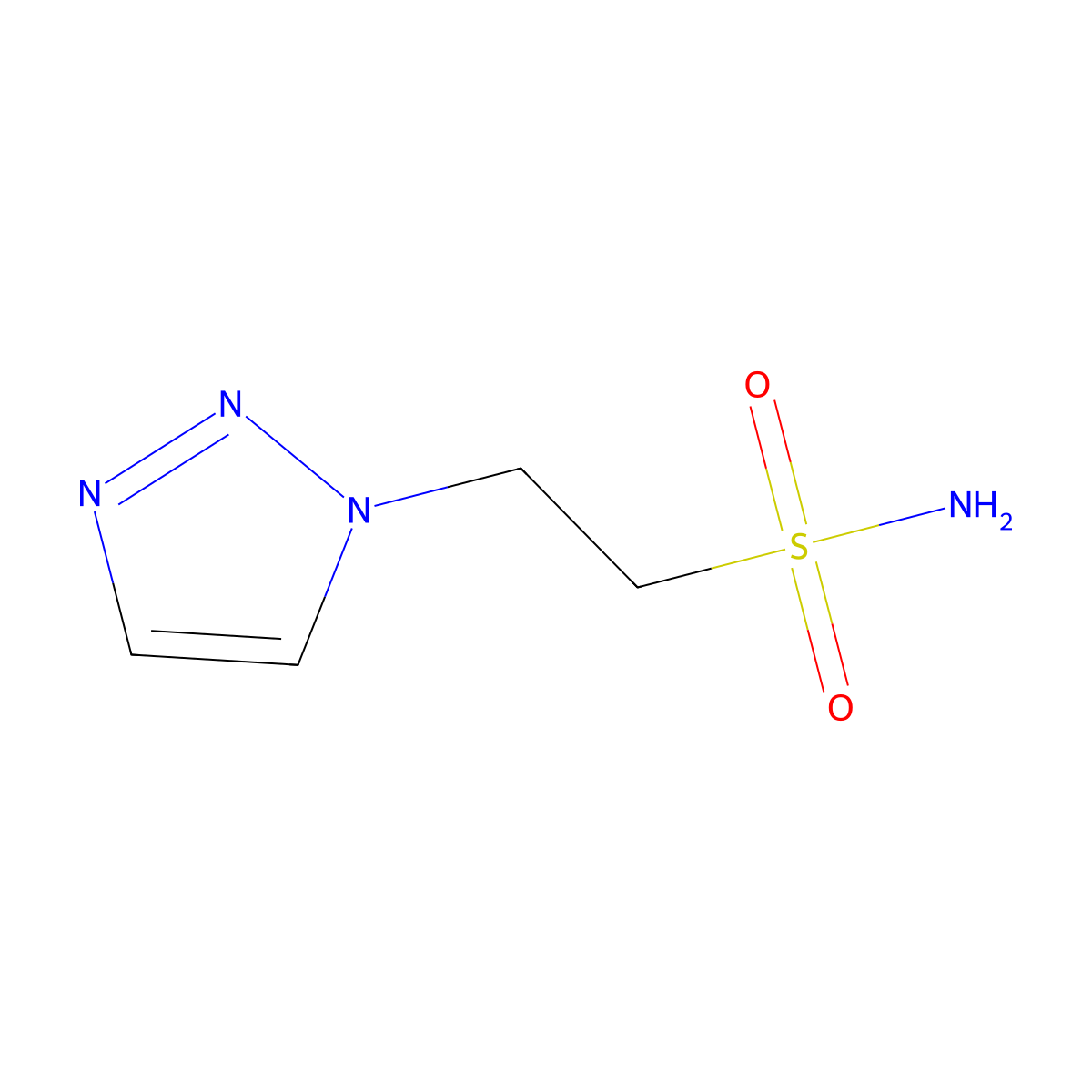 2-(1H-1,2,3-triazol-1-yl)ethane-1-sulfonamide molecular structure, CAS 1936564-20-3
