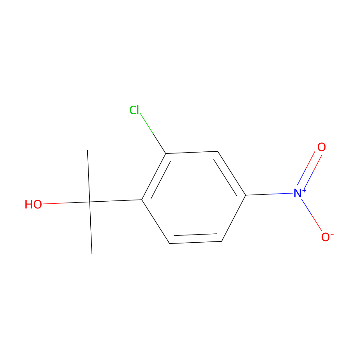 2-(2-Chloro-4-nitrophenyl)propan-2-ol molecular structure, CAS 1936571-93-5