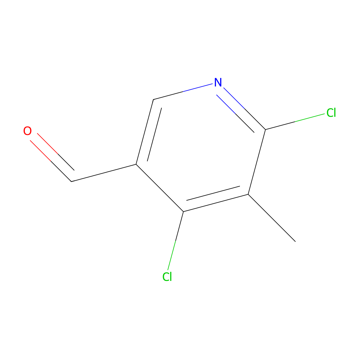 4,6-Dichloro-5-methylnicotinaldehyde molecular structure, CAS 1936572-06-3