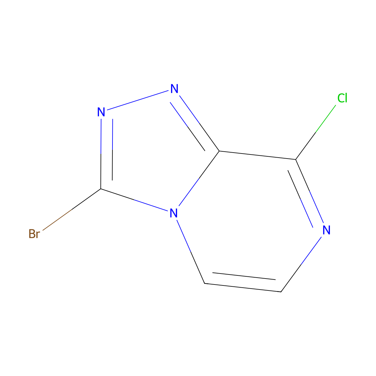 3-Bromo-8-chloro-[1,2,4]triazolo[4,3-a]pyrazine molecular structure, CAS 1936576-27-0