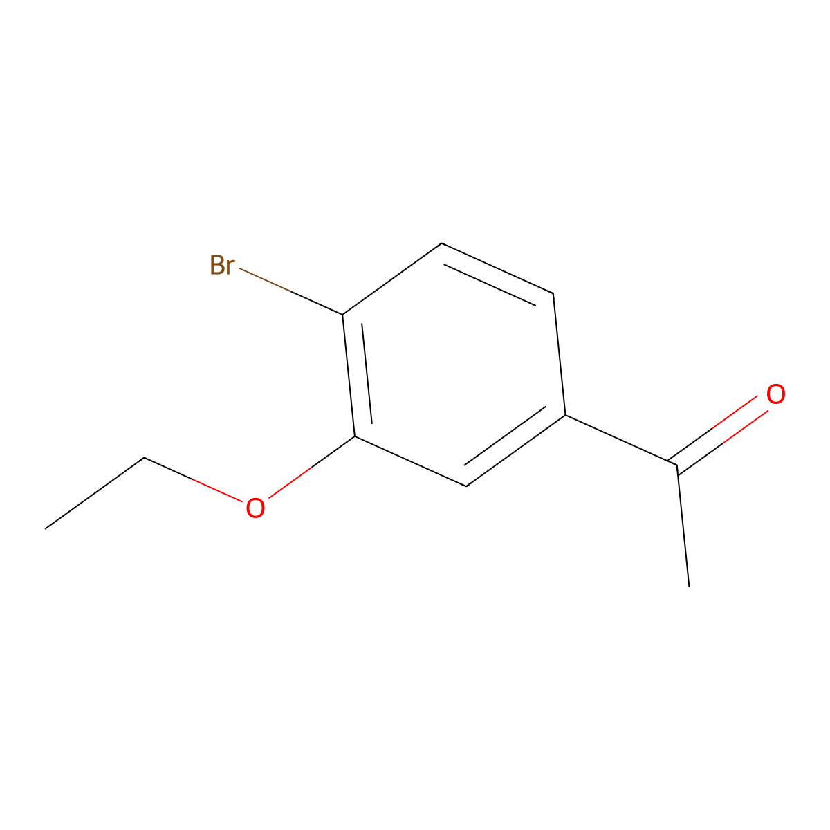 1-(4-Bromo-3-ethoxyphenyl)ethanone molecular structure, CAS 1936588-99-6