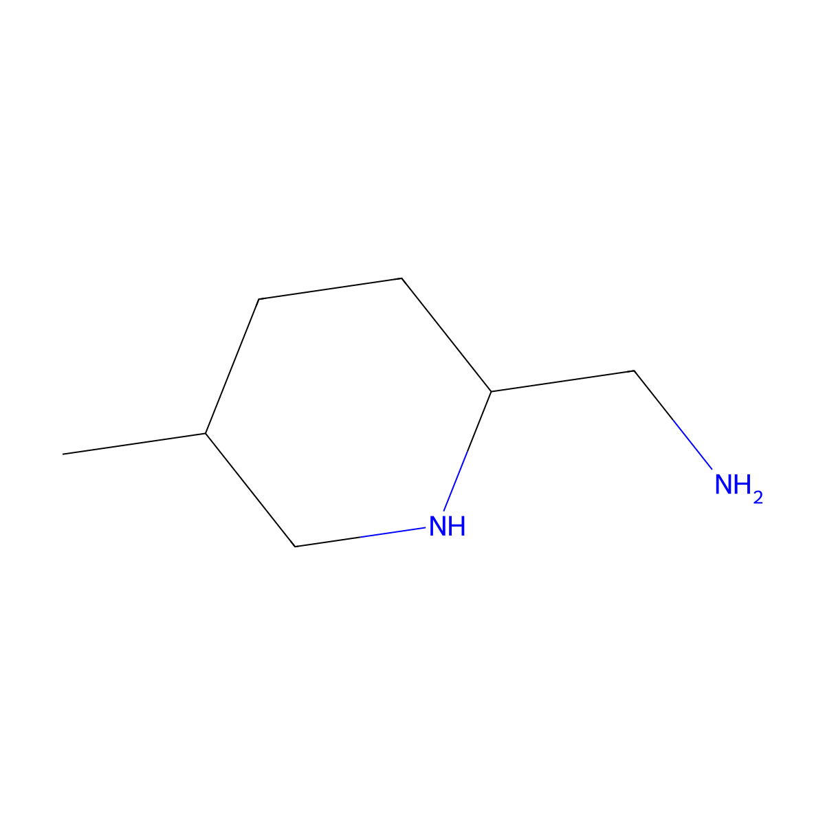 1-(5-Methylpiperidin-2-yl)methanamine molecular structure, CAS 1936602-88-8