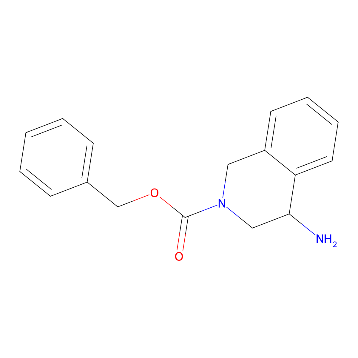 Benzyl 4-amino-3,4-dihydroisoquinoline-2(1H)-carboxylate molecular structure, CAS 1936603-13-2