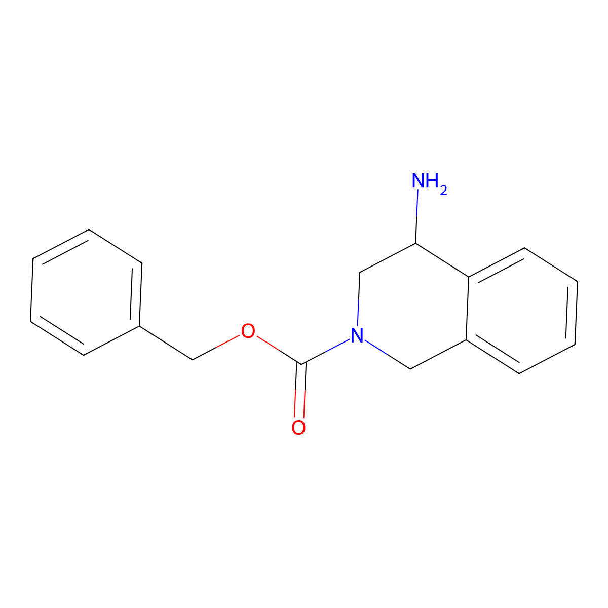 Benzyl 4-amino-3,4-dihydroisoquinoline-2(1H)-carboxylate molecular structure, CAS 1936603-13-2