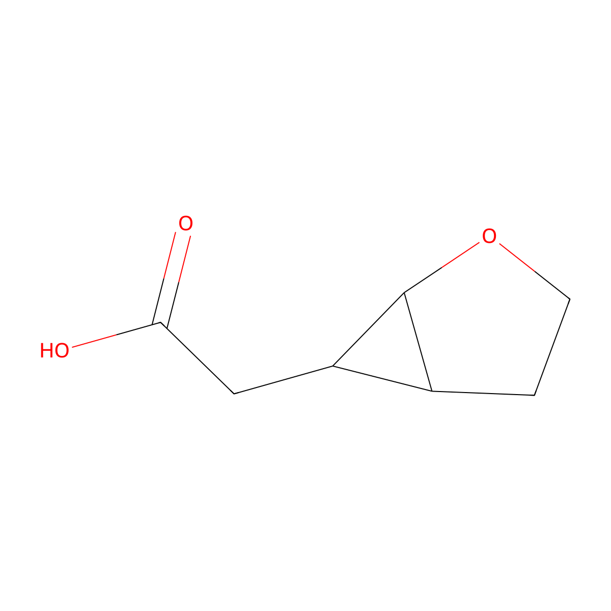2-(2-Oxabicyclo[3.1.0]hexan-6-yl)acetic acid molecular structure, CAS 1936603-87-0