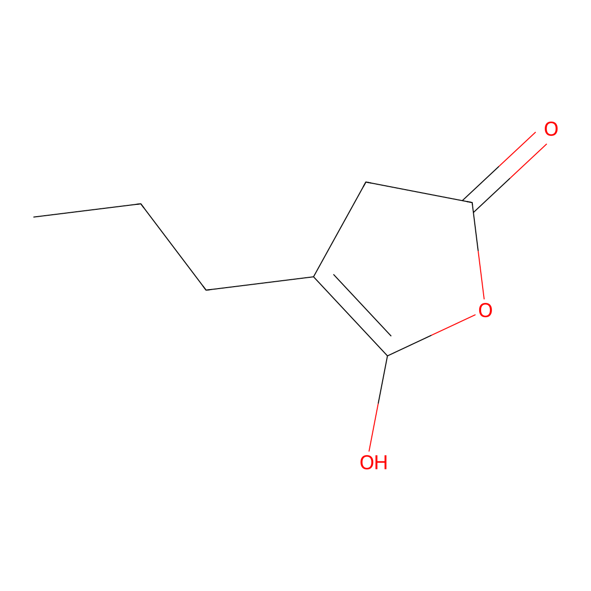 5-Hydroxy-4-propylfuran-2(3H)-one molecular structure, CAS 1936607-61-2