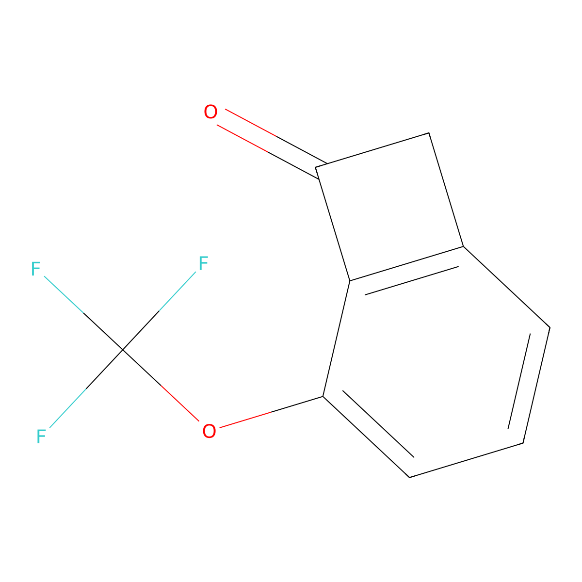 5-(Trifluoromethoxy)bicyclo[4.2.0]octa-1,3,5-trien-7-one molecular structure, CAS 1936611-34-5