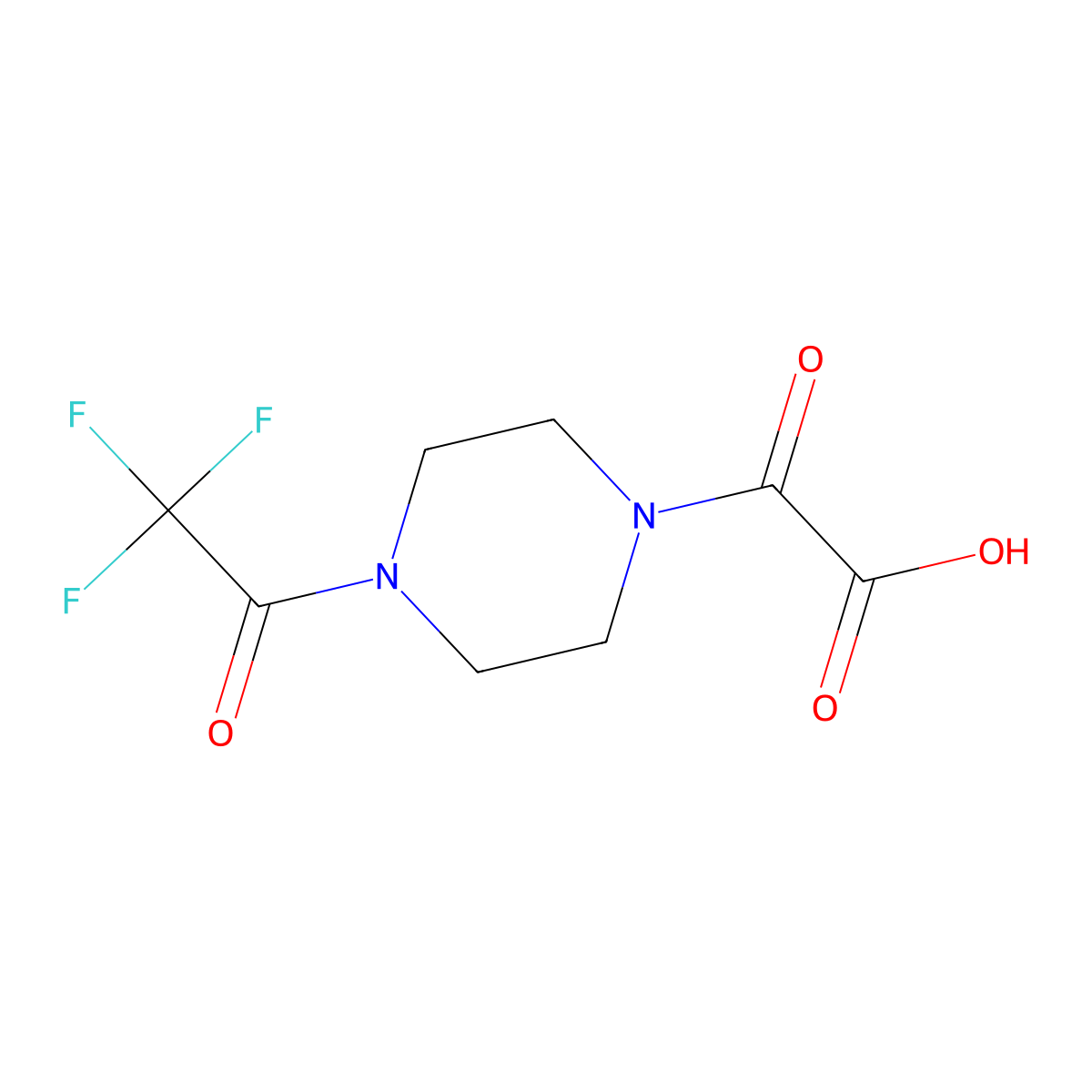 2-Oxo-2-[4-(trifluoroacetyl)piperazin-1-yl]acetic acid molecular structure, CAS 1936612-82-6