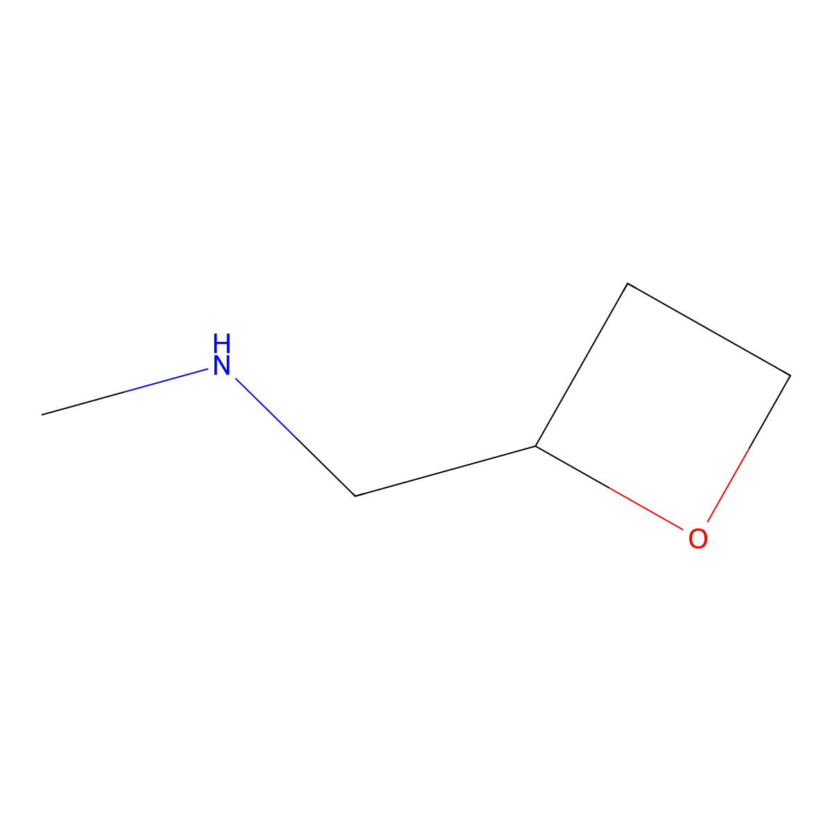 Methyl[(oxetan-2-yl)methyl]amine molecular structure, CAS 1936624-90-6