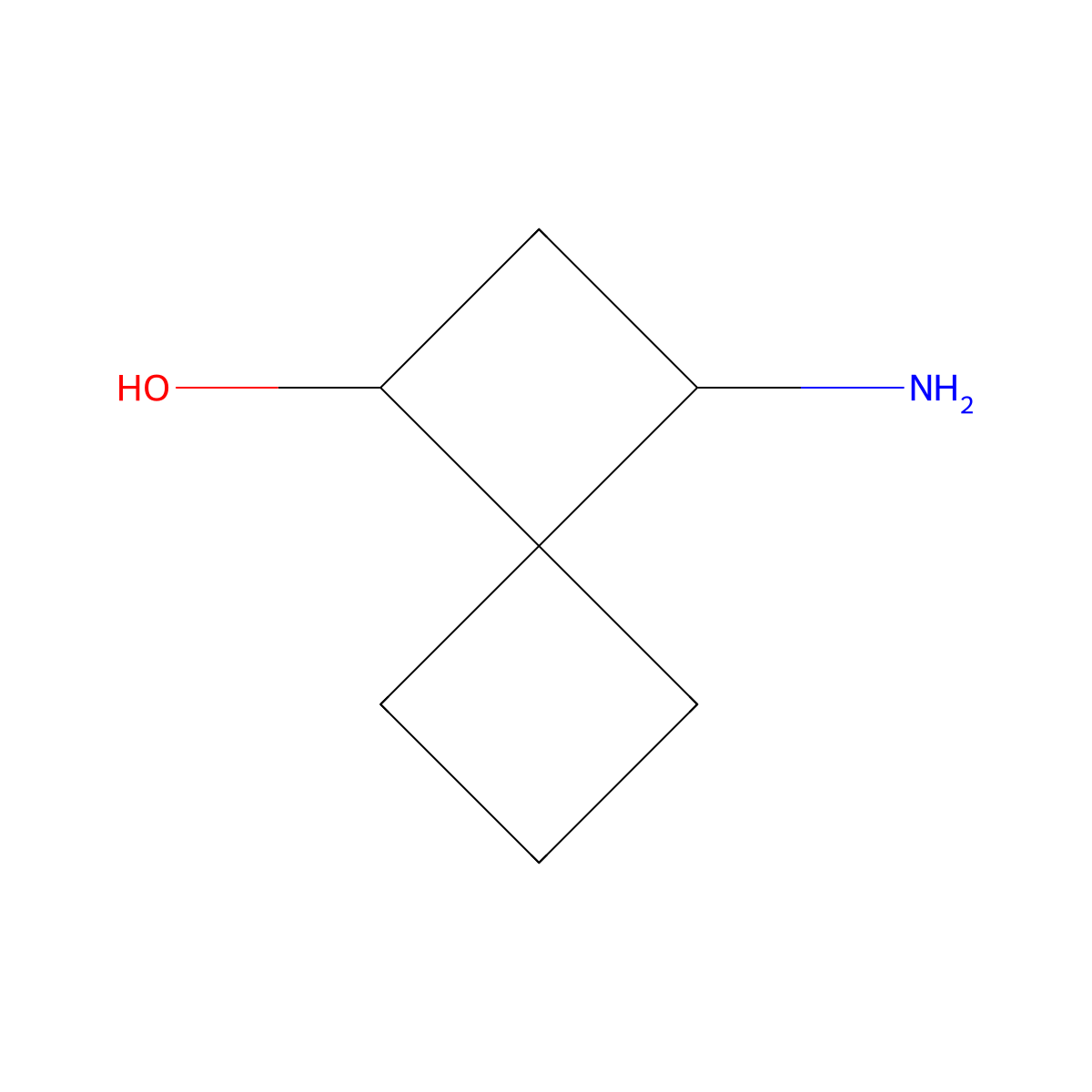3-Aminospiro[3.3]heptan-1-ol molecular structure, CAS 1936644-16-4