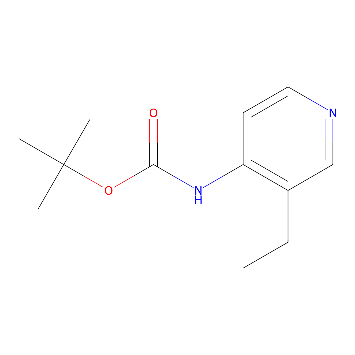 N-Boc-3-ethylpyridin-4-amine molecular structure, CAS 1936644-78-8