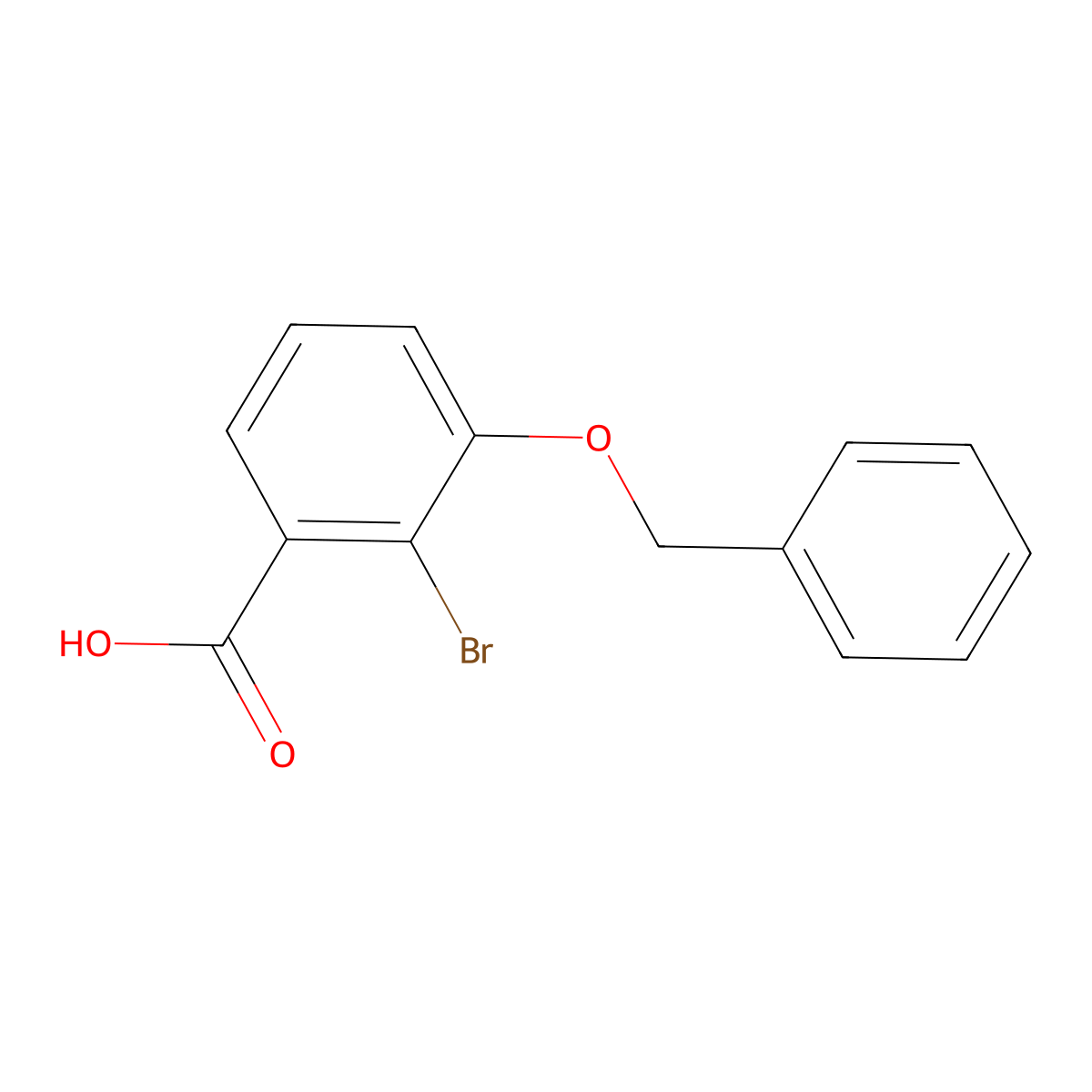 3-(Benzyloxy)-2-bromobenzoic acid molecular structure, CAS 1936645-05-4