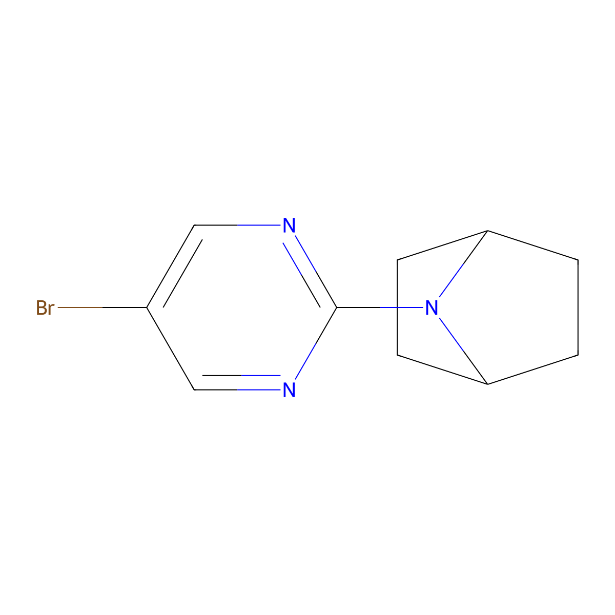 7-(5-Bromopyrimidin-2-yl)-7-azabicyclo[2.2.1]heptane molecular structure, CAS 1936648-38-2
