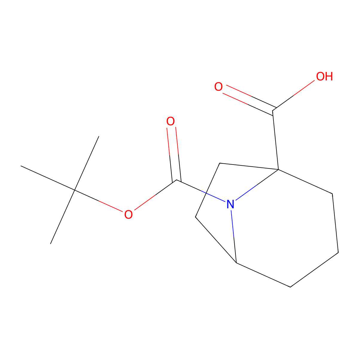 8-[(Tert-butoxy)carbonyl]-8-azabicyclo[3.2.1]octane-1-carboxylic acid molecular structure, CAS 1936653-19-8