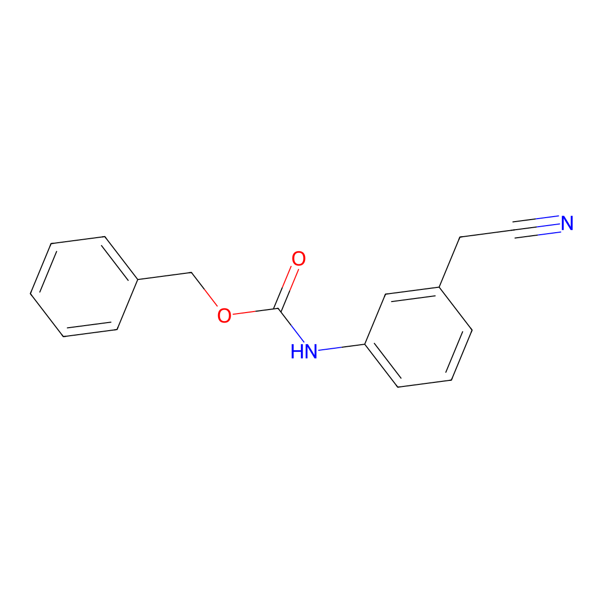 benzyl N-[3-(cyanomethyl)phenyl]carbamate molecular structure, CAS 1936662-32-6