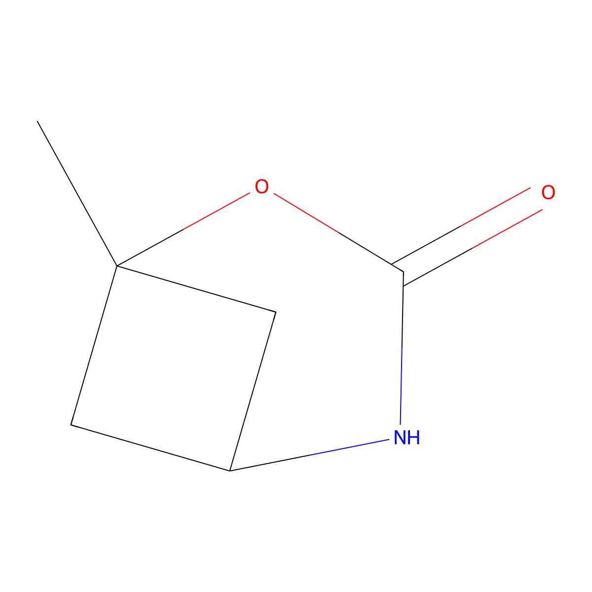 1-Methyl-2-oxa-4-azabicyclo[3.1.1]heptan-3-one molecular structure, CAS 1936672-07-9