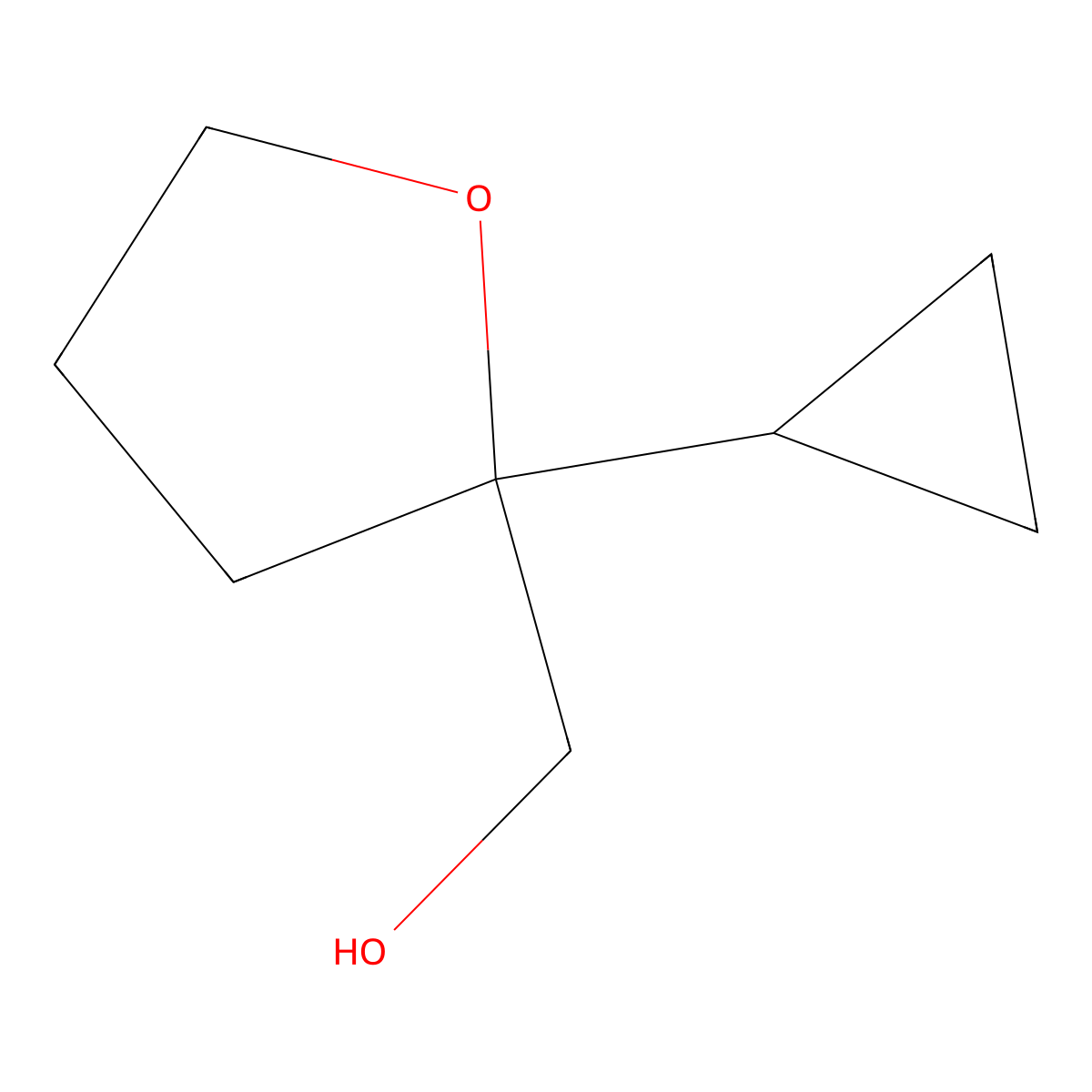 (2-Cyclopropyloxolan-2-yl)methanol molecular structure, CAS 1936675-77-2