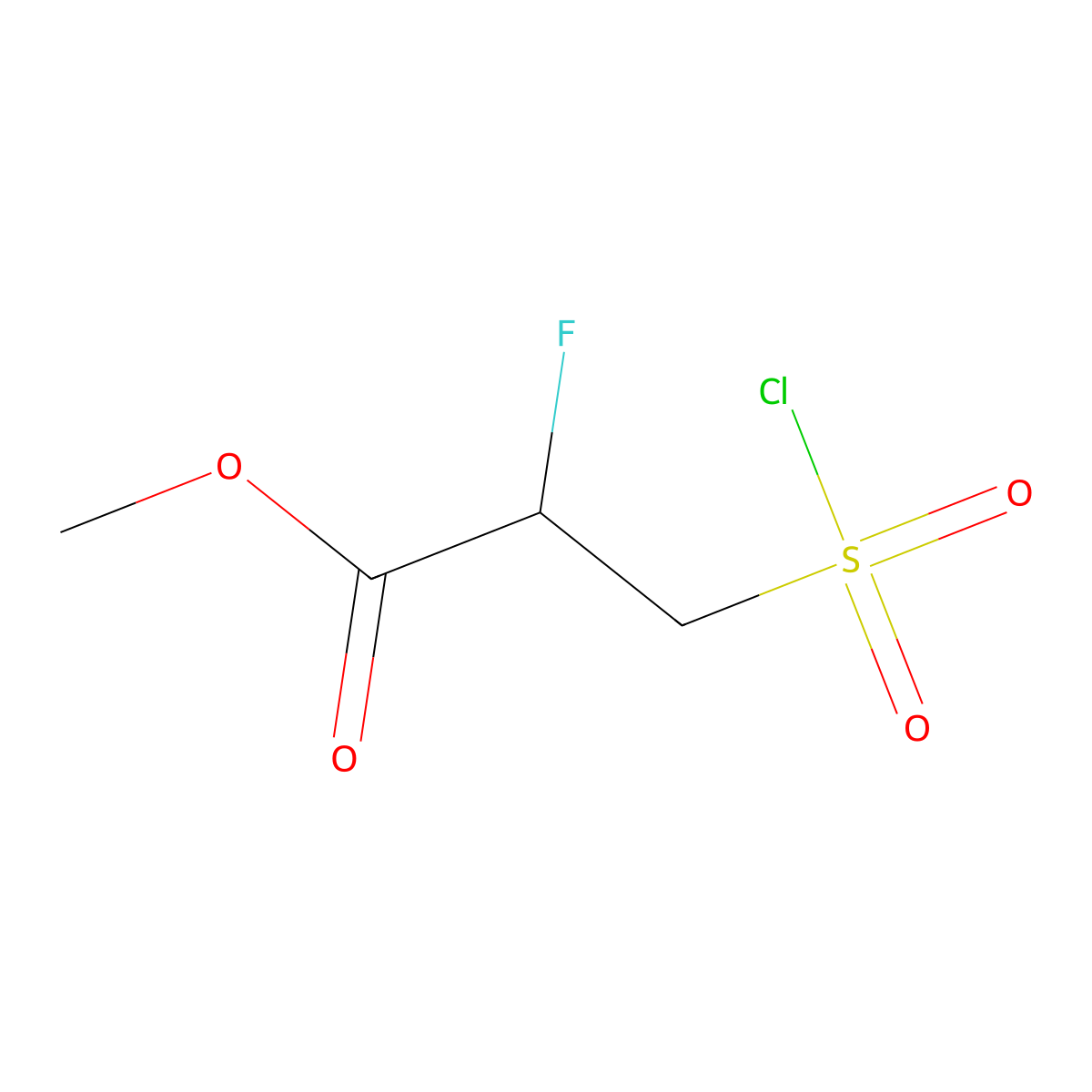 Methyl 2-fluoro-3-sulfopropanoate molecular structure, CAS 1936693-67-2