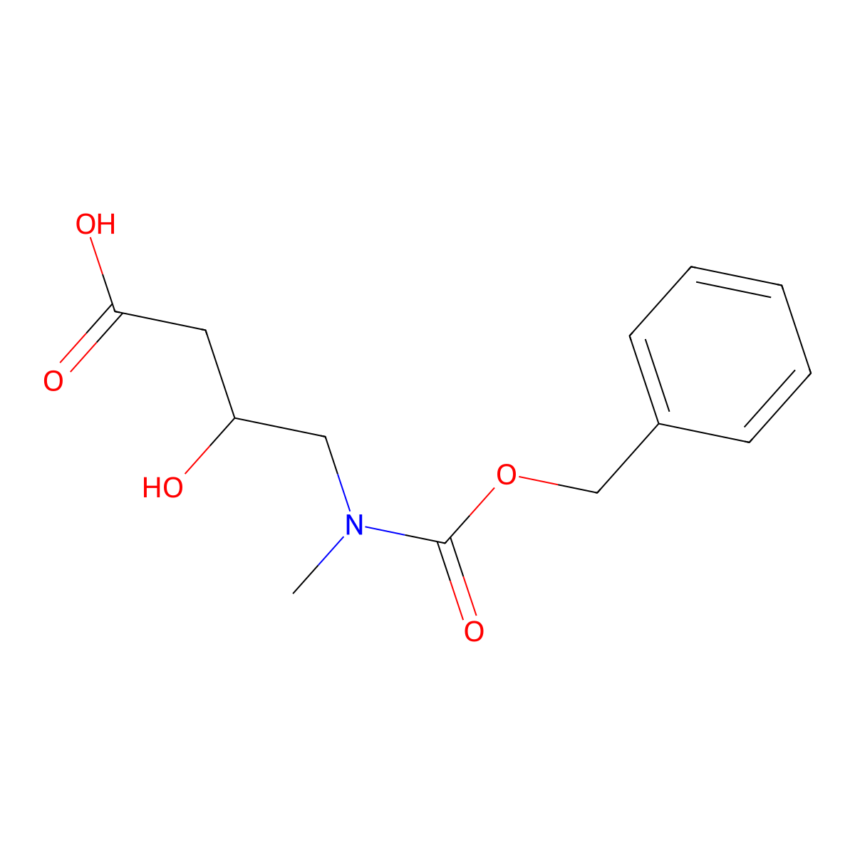 4-{[(Benzyloxy)carbonyl](methyl)amino}-3-hydroxybutanoic acid molecular structure, CAS 1936696-59-1
