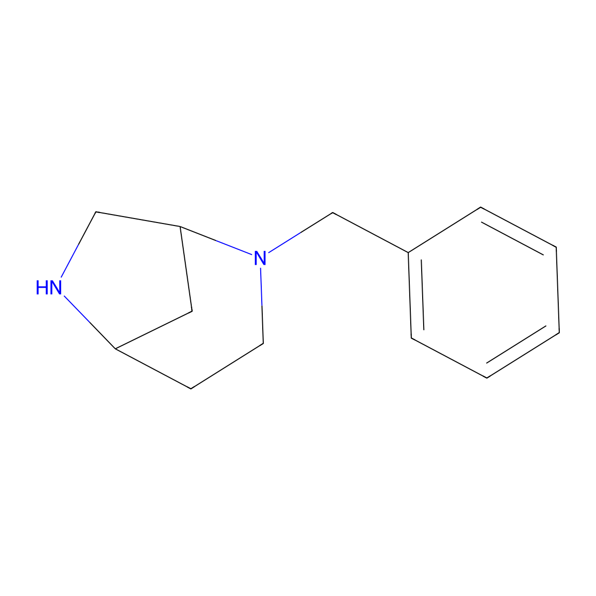 2-Benzyl-2,6-diazabicyclo[3.2.1]octane molecular structure, CAS 1936696-90-0