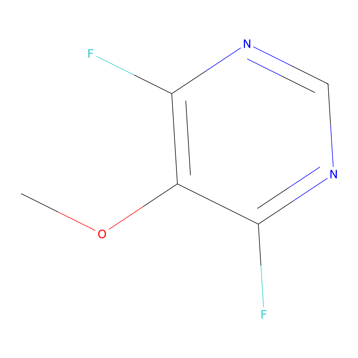 4,6-Difluoro-5-methoxypyrimidine molecular structure, CAS 1936699-08-9