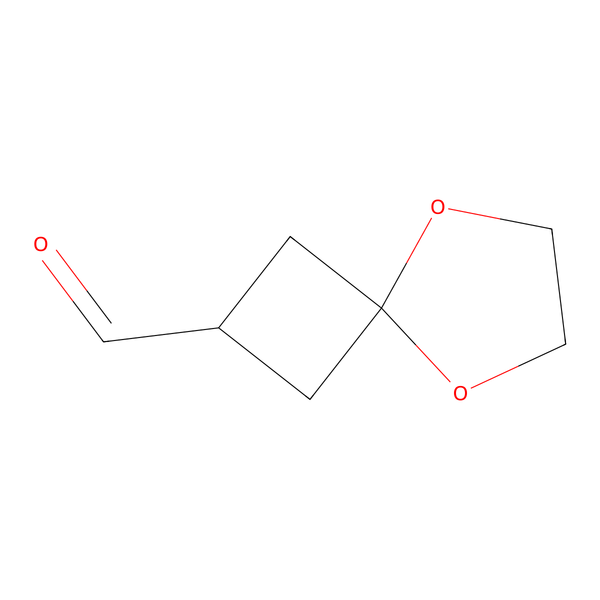 5,8-Dioxaspiro(3.4)octane-2-carbaldehyde molecular structure, CAS 1936699-41-0