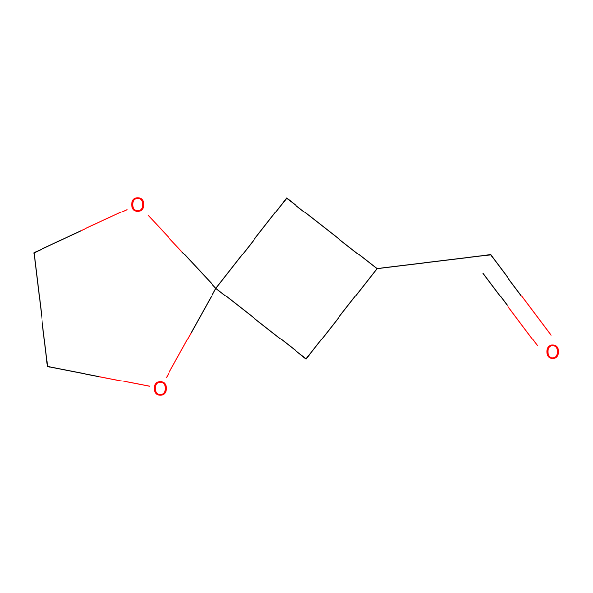 5,8-Dioxaspiro(3.4)octane-2-carbaldehyde molecular structure, CAS 1936699-41-0