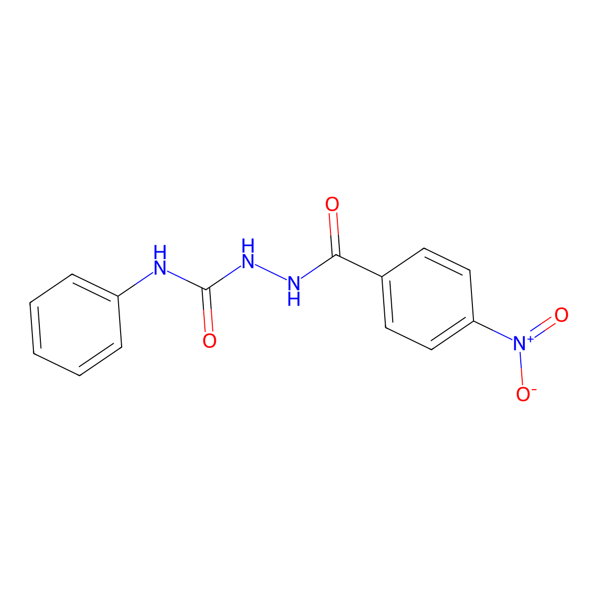 1-[(4-Nitrobenzoyl)amino]-3-phenylurea molecular structure, CAS 19367-95-4