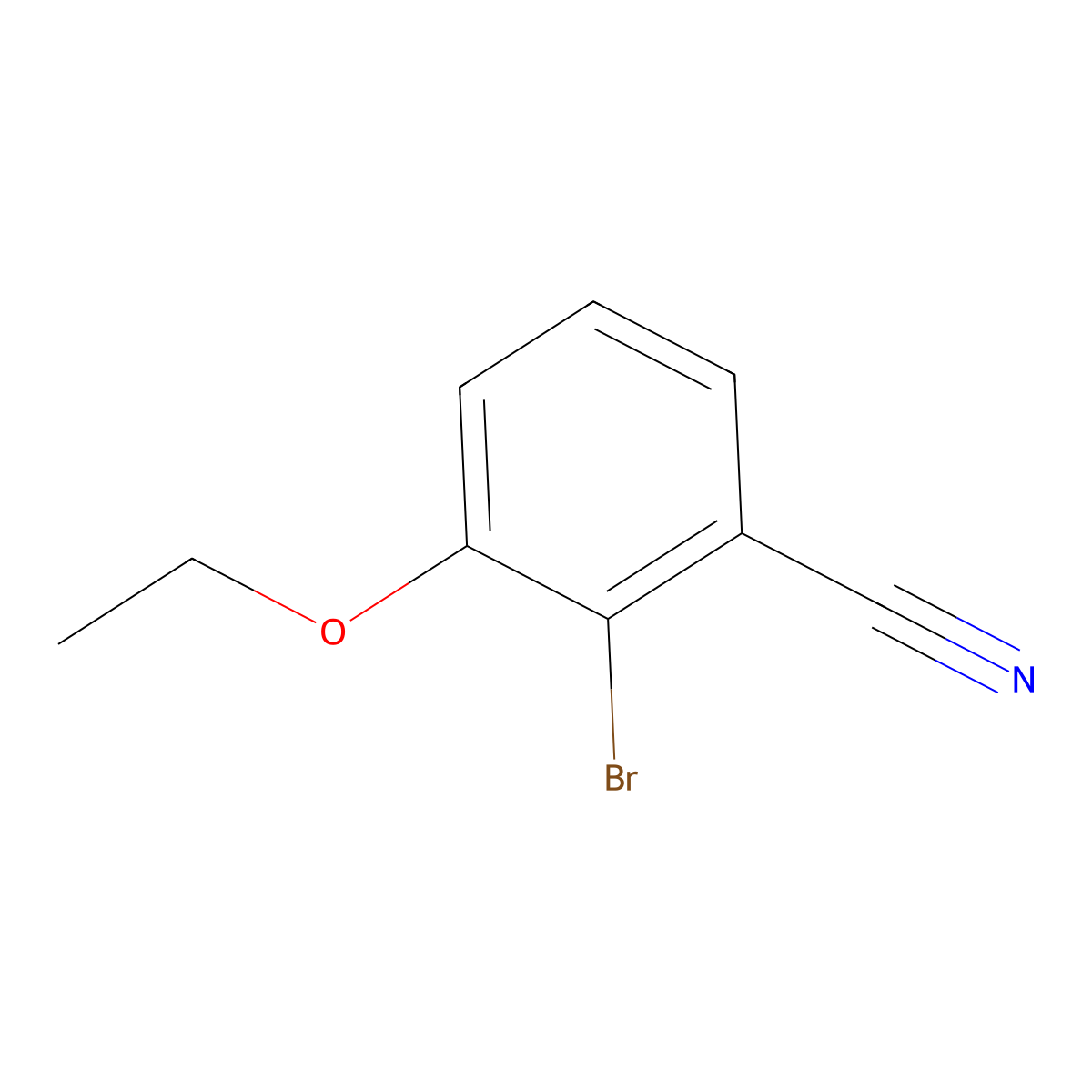2-Bromo-3-ethoxybenzonitrile molecular structure, CAS 1936701-44-8