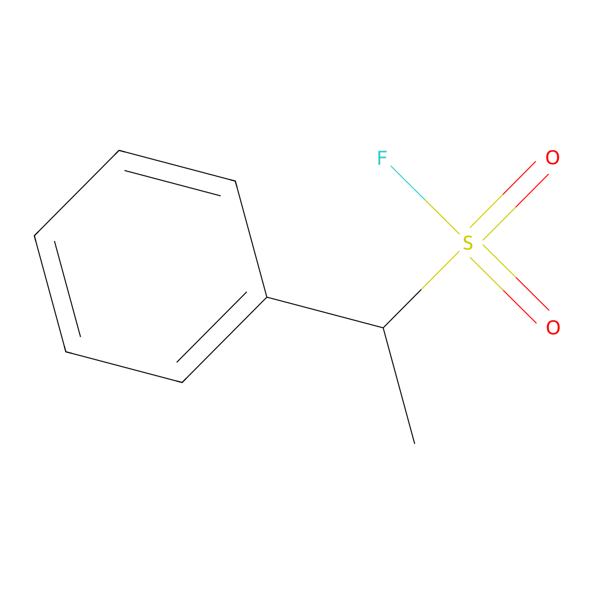1-Phenylethane-1-sulfonyl fluoride molecular structure, CAS 1936702-96-3