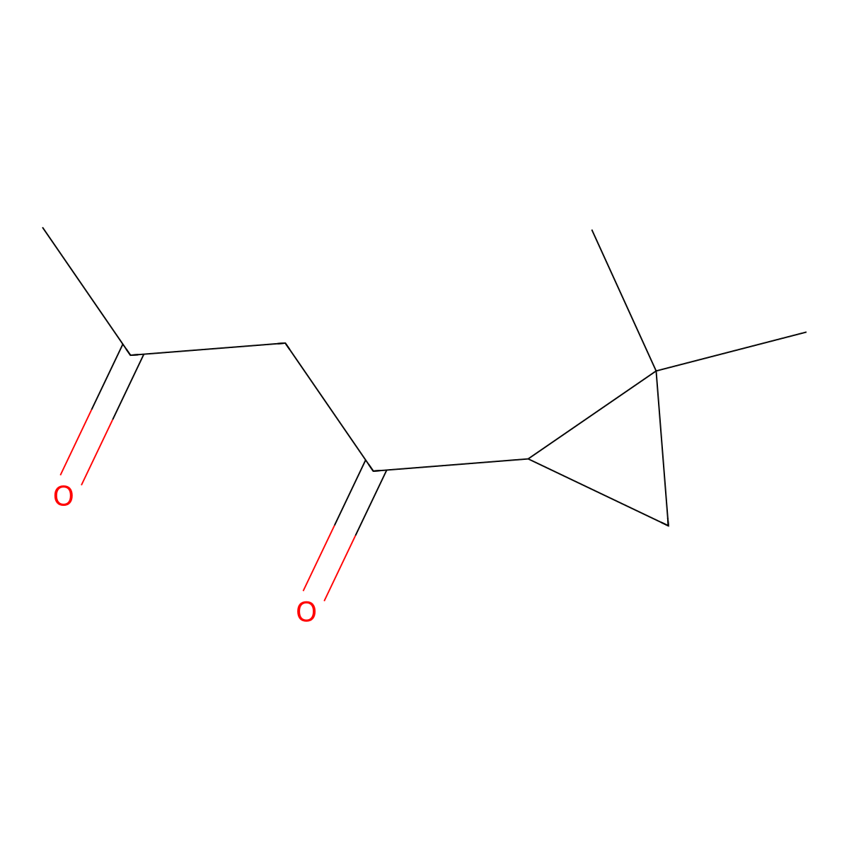 1-(2,2-Dimethylcyclopropyl)butane-1,3-dione molecular structure, CAS 1936707-23-1