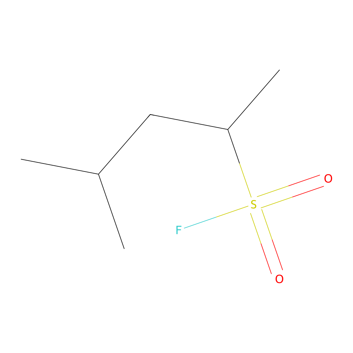 4-Methylpentane-2-sulfonyl fluoride molecular structure, CAS 1936711-66-8