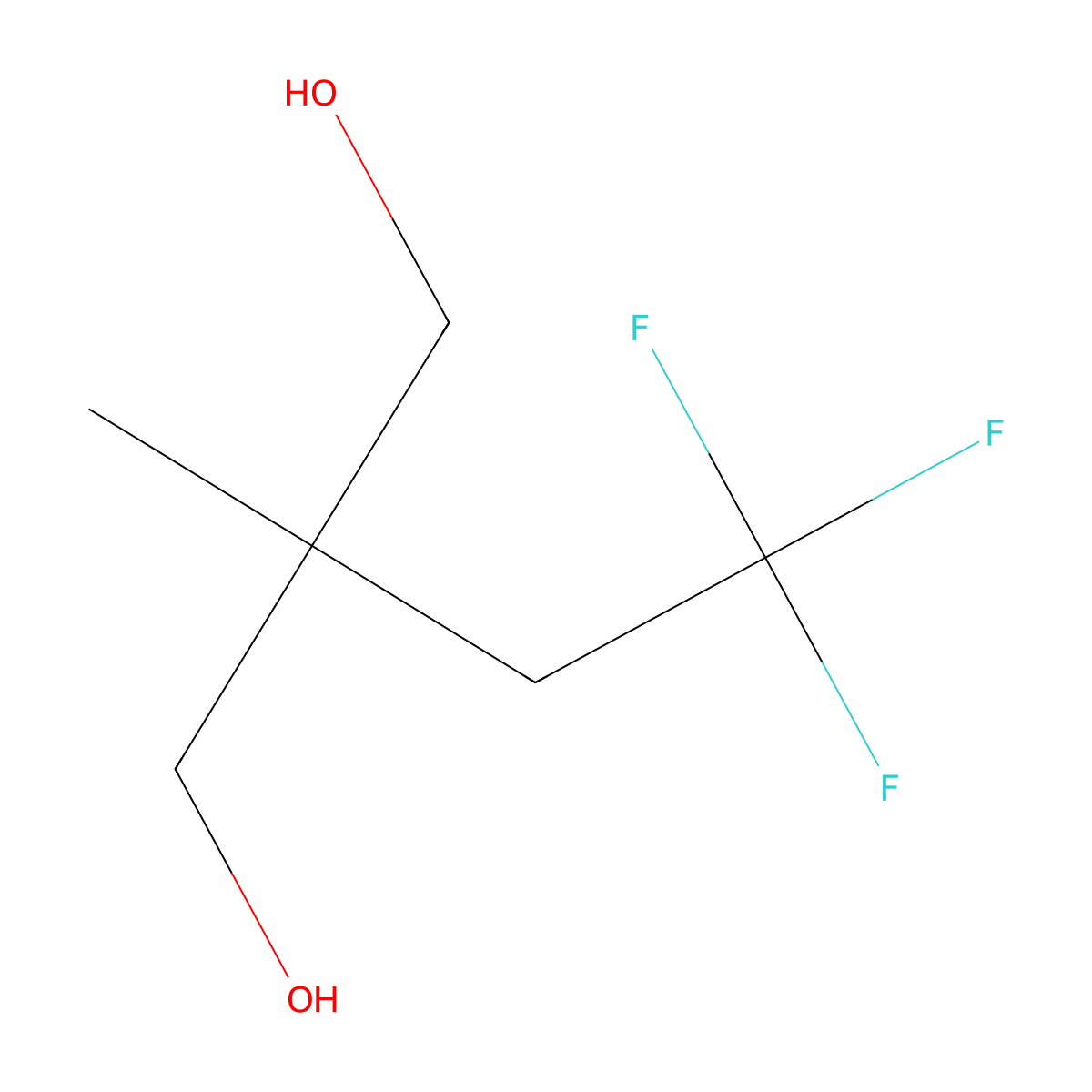 2-Methyl-2-(2,2,2-trifluoroethyl)propane-1,3-diol molecular structure, CAS 1936712-20-7