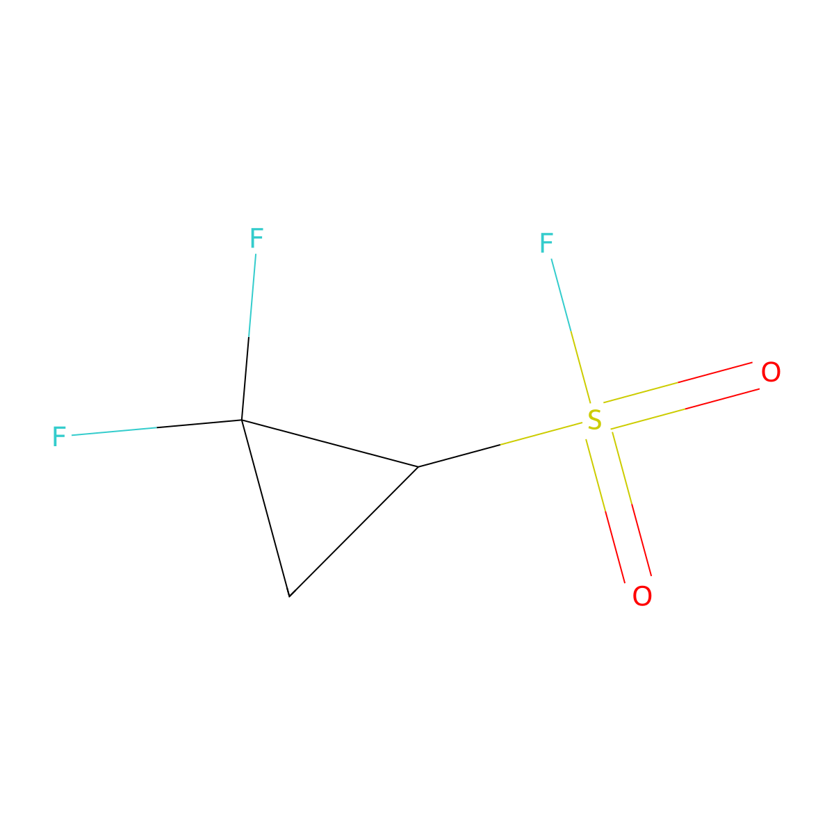 2,2-Difluorocyclopropane-1-sulfonyl fluoride molecular structure, CAS 1936720-48-7