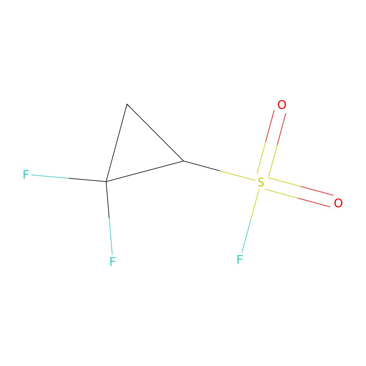 2,2-Difluorocyclopropane-1-sulfonyl fluoride molecular structure, CAS 1936720-48-7