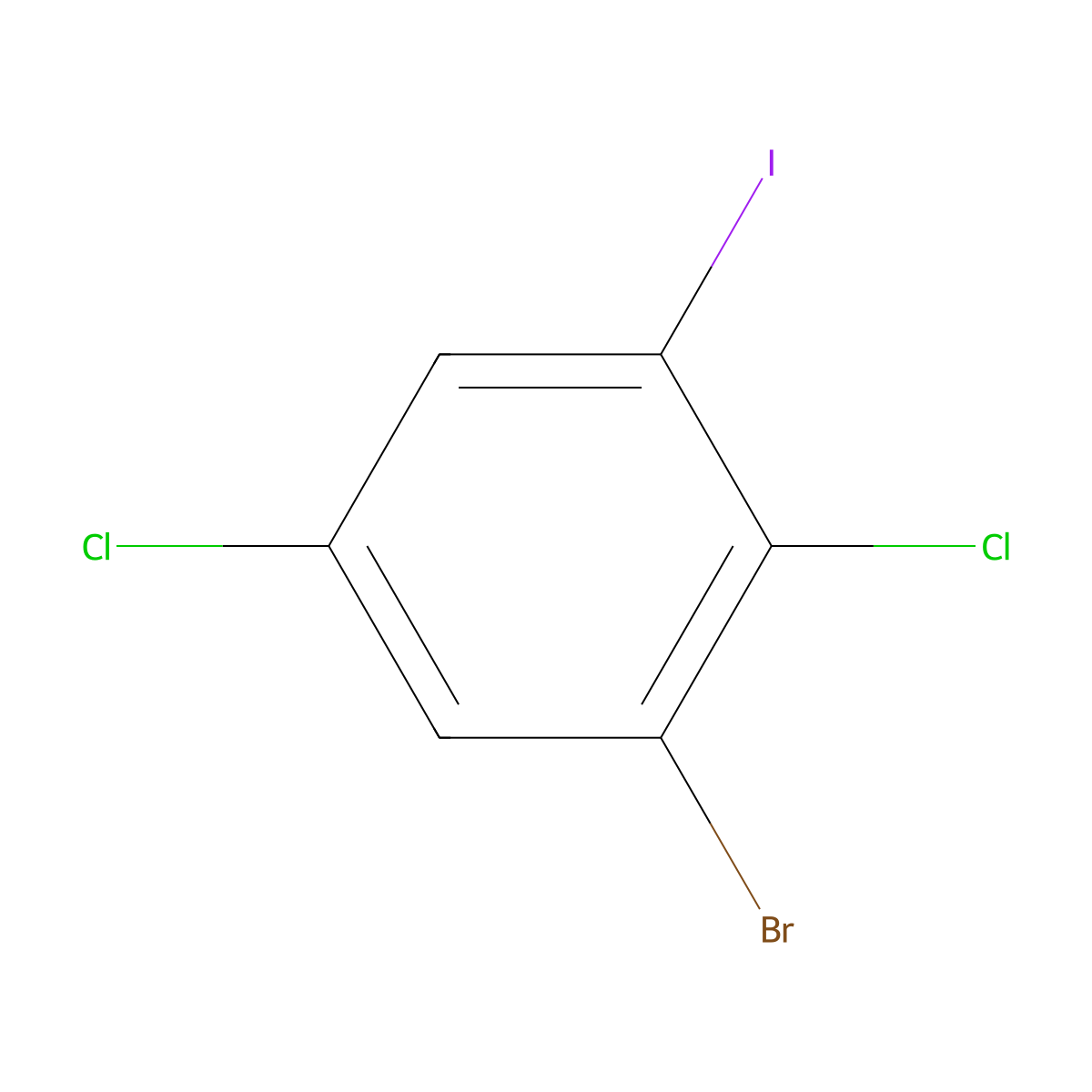 1-Bromo-2,5-dichloro-3-iodobenzene molecular structure, CAS 1936731-92-8
