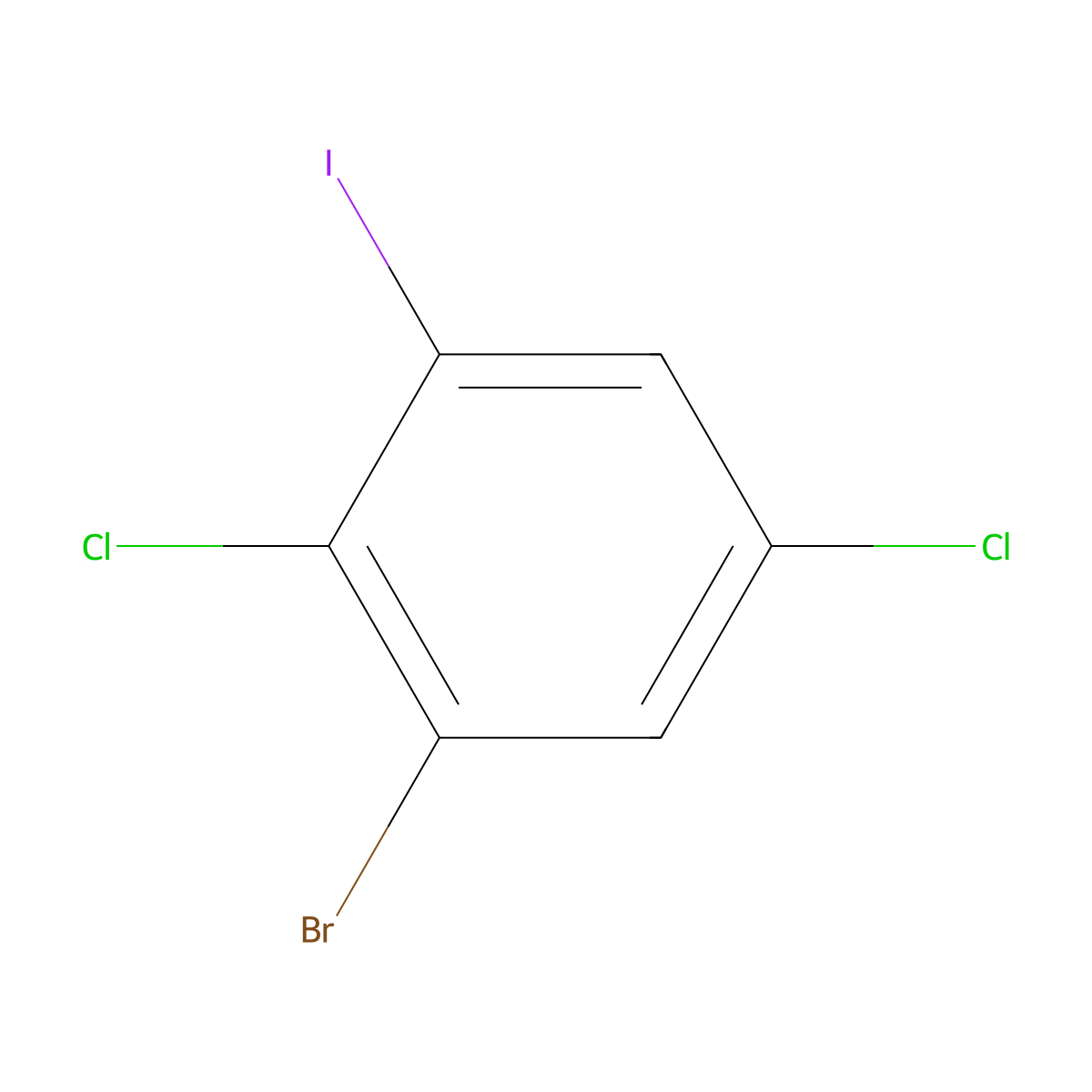 1-Bromo-2,5-dichloro-3-iodobenzene molecular structure, CAS 1936731-92-8