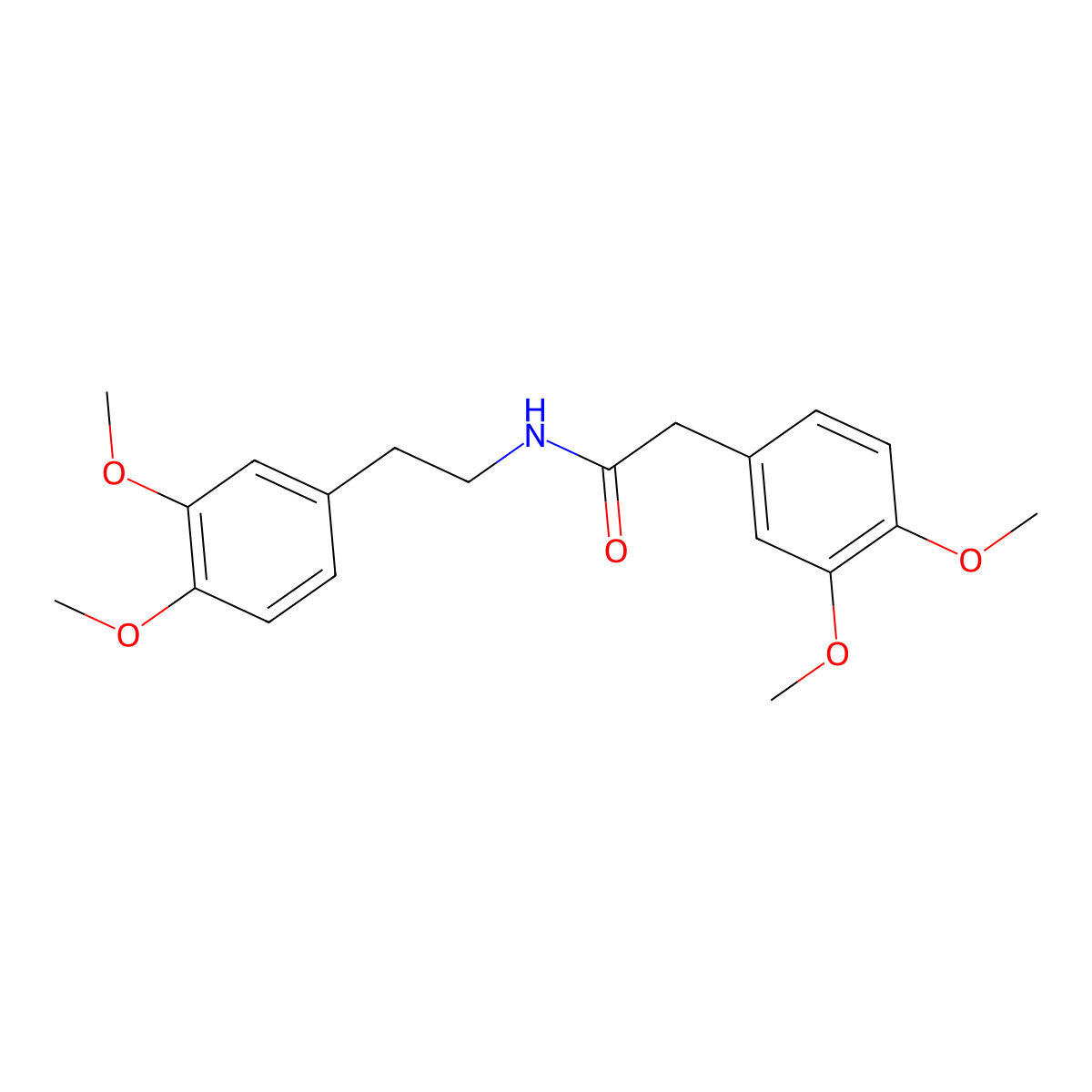 N-(3,4-dimethoxyphenethyl)-2-(3,4-dimethoxyphenyl)acetamide molecular structure, CAS 193679-69-5