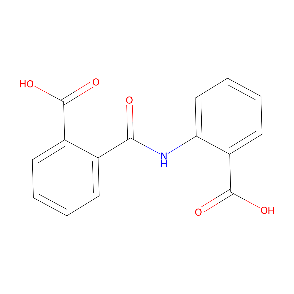 2-[(2-carboxyphenyl)carbamoyl]benzoic Acid molecular structure, CAS 19368-08-2