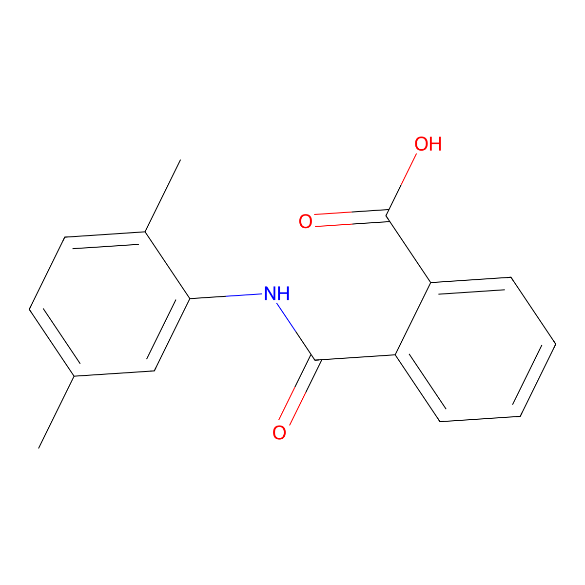 2',5'-Dimethylphthalanilic acid molecular structure, CAS 19368-17-3