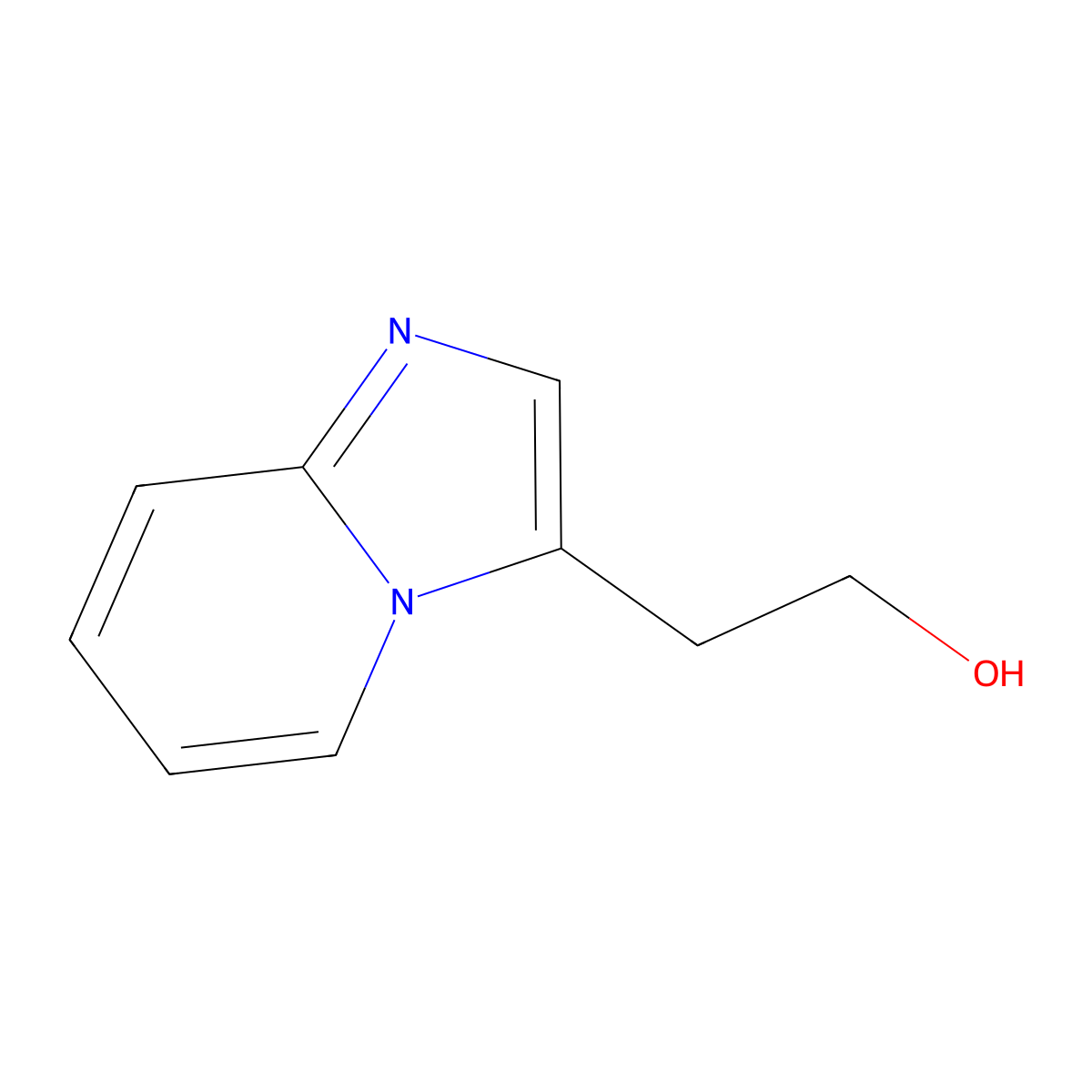 Imidazo[1,2-a]pyridine-3-ethanol molecular structure, CAS 193683-43-1