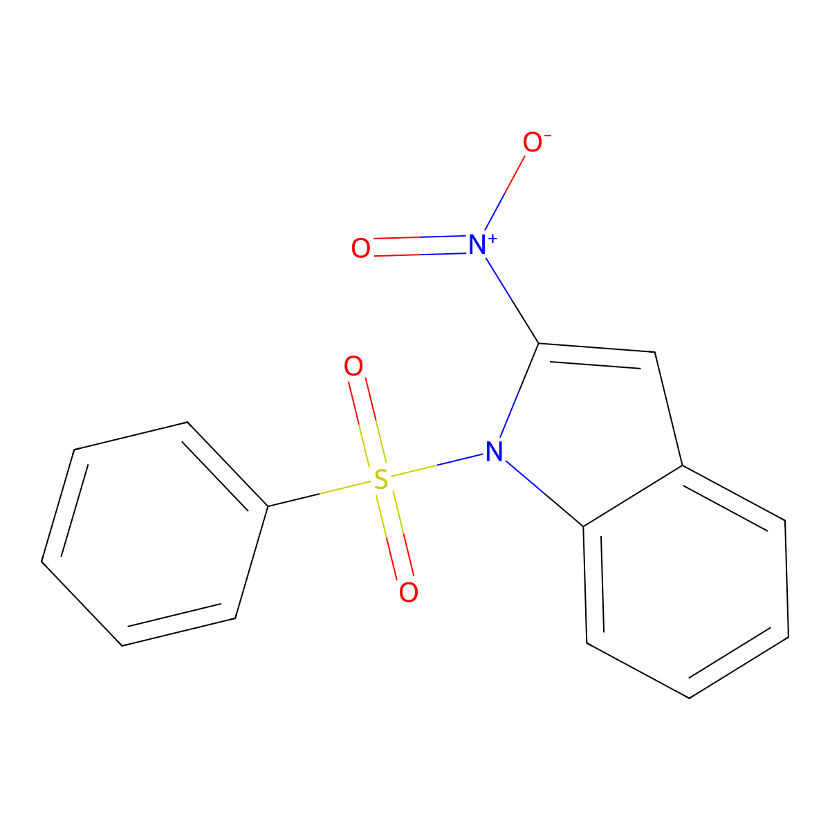 2-Nitro-1-(phenylsulfonyl)-1H-indole molecular structure, CAS 193686-80-5