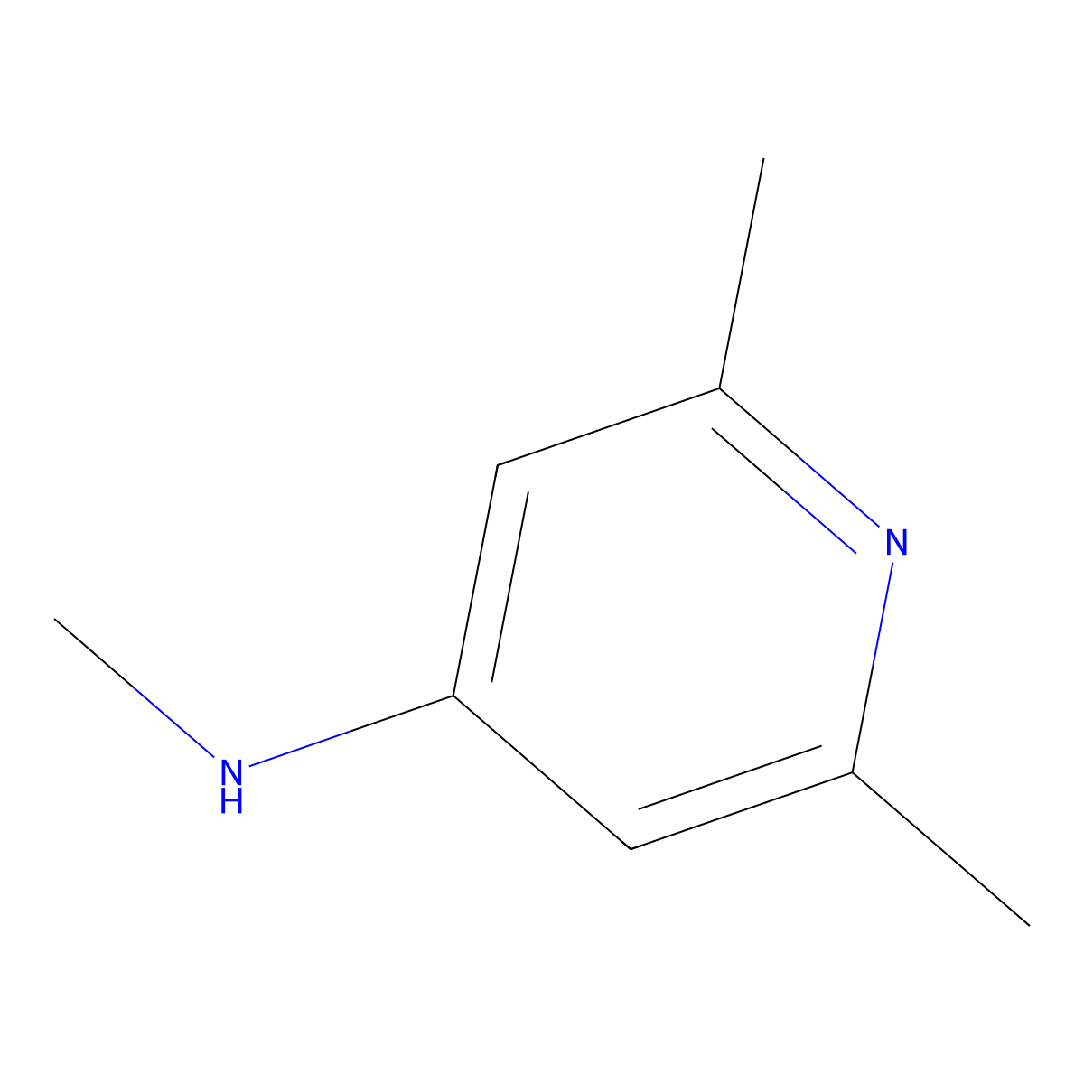 N,2,6-trimethylpyridin-4-amine molecular structure, CAS 193690-76-5