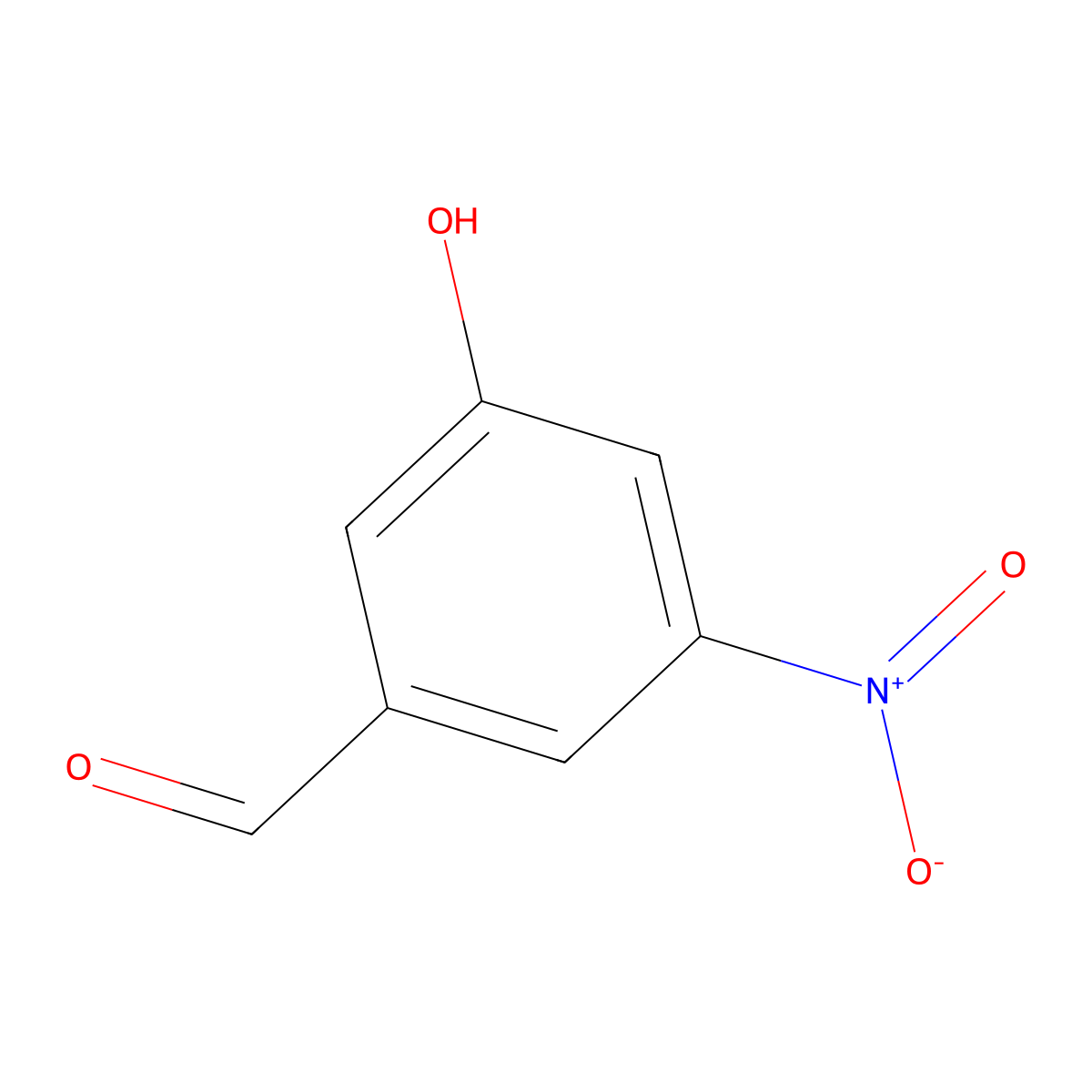 3-Hydroxy-5-nitrobenzaldehyde molecular structure, CAS 193693-95-7
