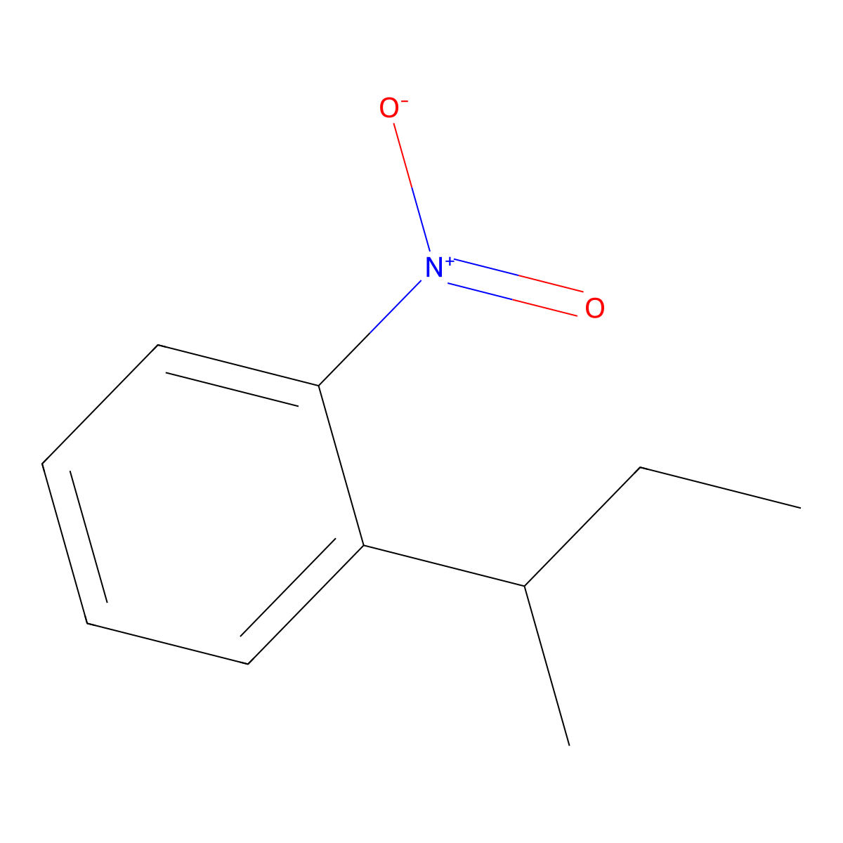 1-(1-Methylpropyl)-2-nitrobenzene molecular structure, CAS 19370-34-4
