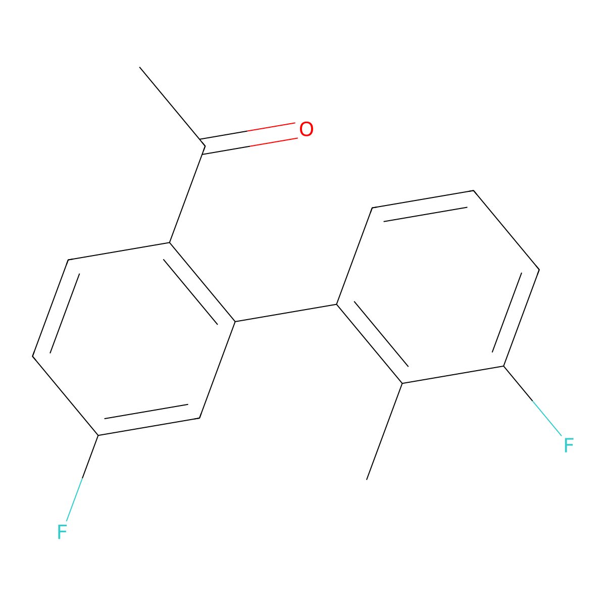 1-(3',5-Difluoro-2'-methyl-[1,1'-biphenyl]-2-yl)ethanone molecular structure, CAS 1937188-21-0