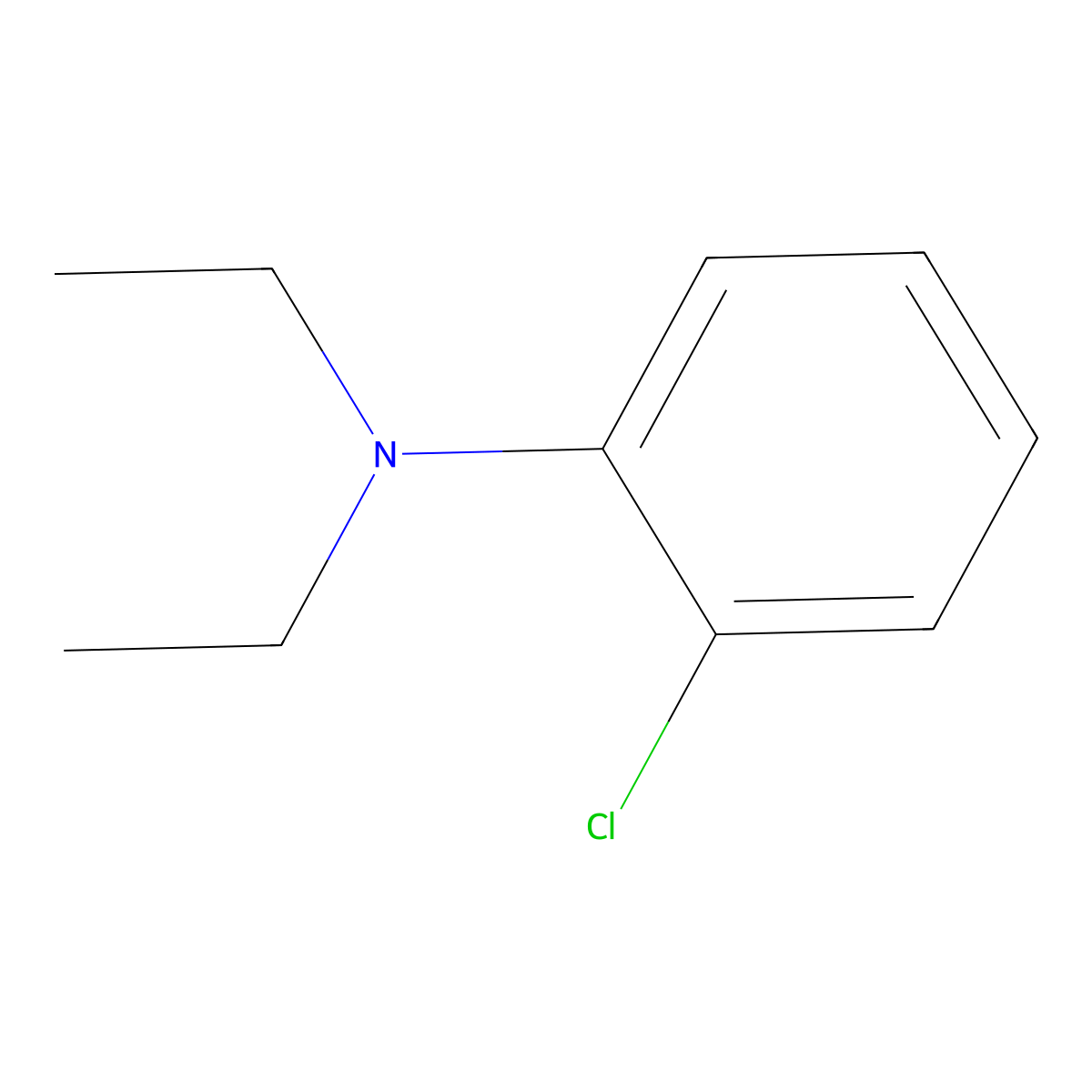 2-Chloro-N,N-diethylaniline molecular structure, CAS 19372-80-6